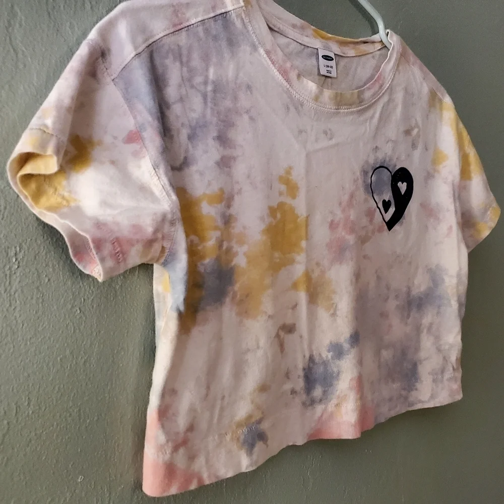 Old Navy Cropped Tie Dye T Shirt